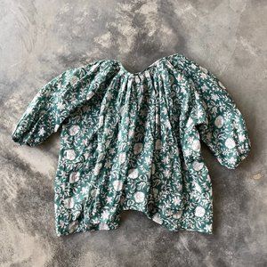 lekha Tamboo Green Floral Flowy Blouse/Top Women's US Size XS